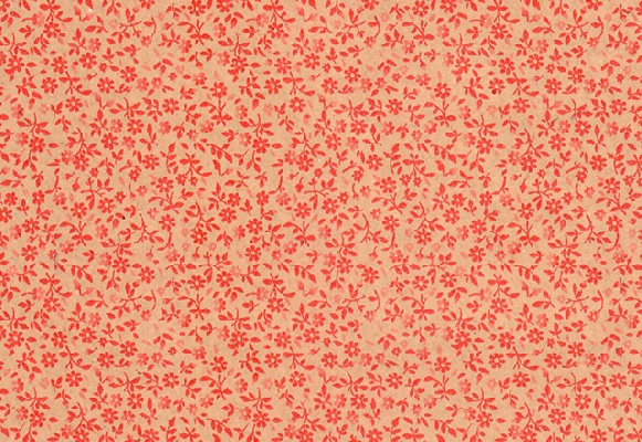 PAPEL DE REGALO KRAFT FLORCITA ROJO